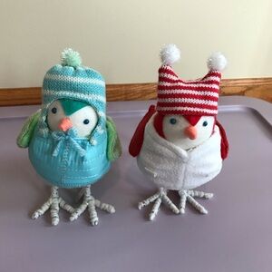 Target Wondershop 2018 Featherly Friends Fabric Birds Lot of 2